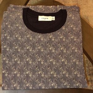 Coach Men's Black Patterned Shirt